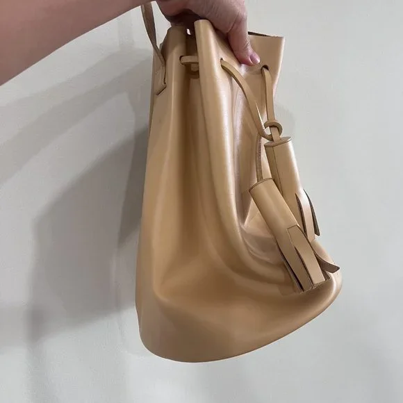 Building Block Leather Bucket Bag - Picture 3 of 6